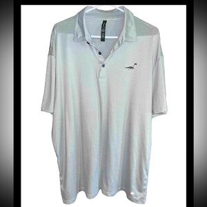 KIVA DUNES GRAY GOLF POLO Anderson Ord Performance POLYESTER Blend MENS 2xl new